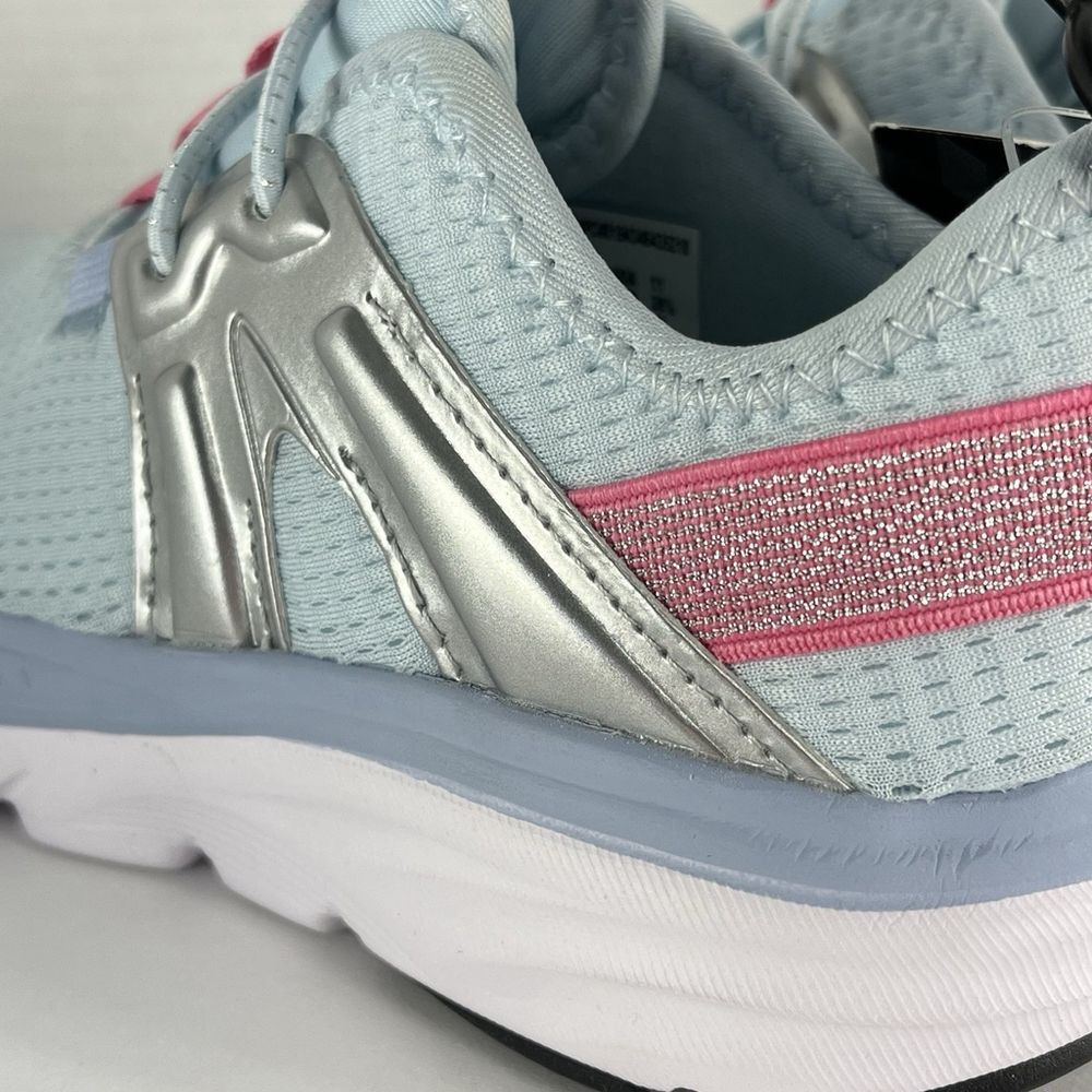 Athletic Works Jogger Sneakers Toddler Girl Size 11 Blue PinkComfort Rubber Sole - Picture 3 of 12